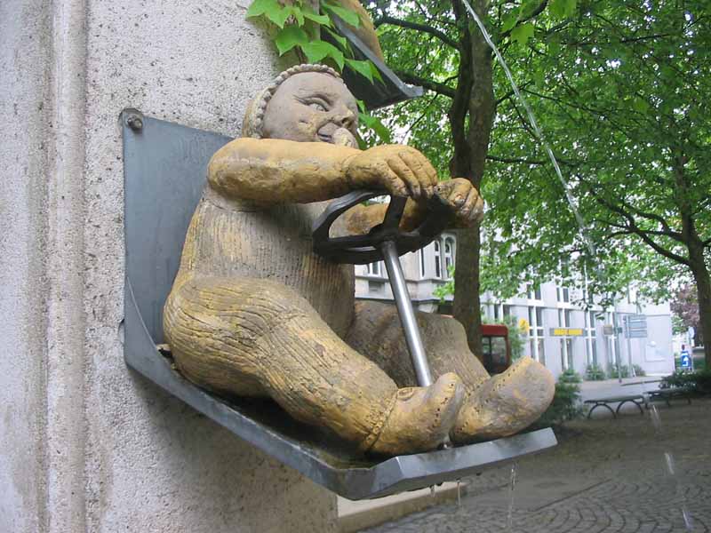 Autofahrerbrunnen in Konstanz (Bodensee)
