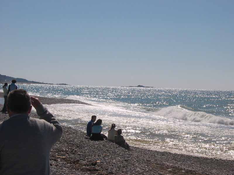 Strandleben im März