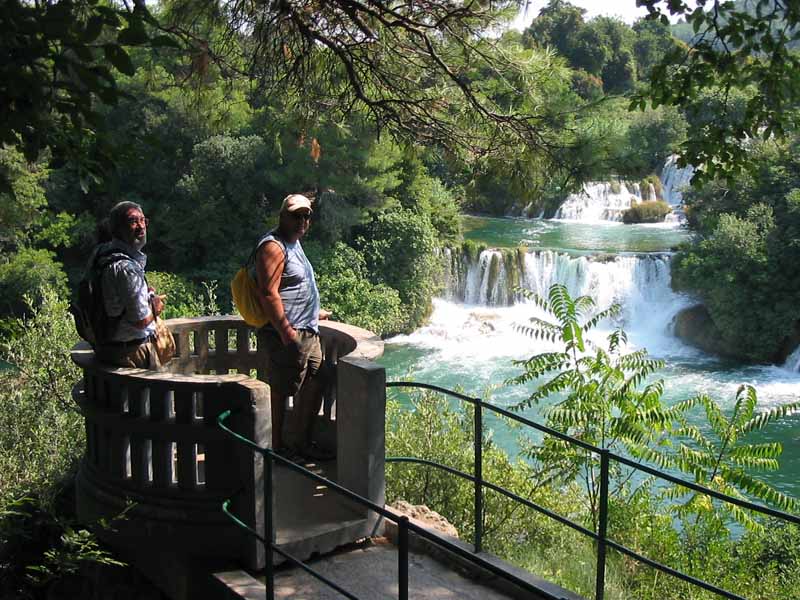 Aussichtskanzel über den Krka-Fällen