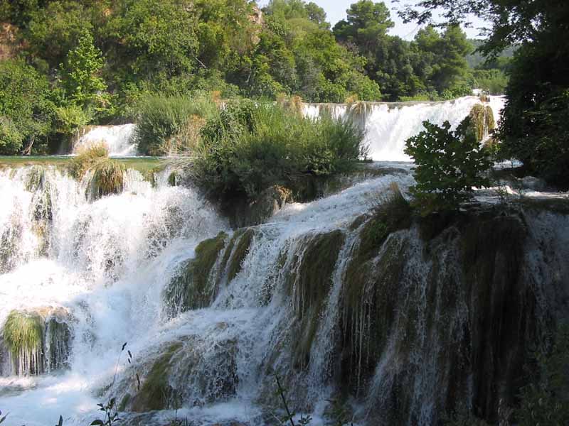 Teilansicht der Krka-Fälle