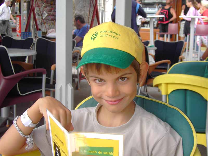 Manuel im Cafe in Split