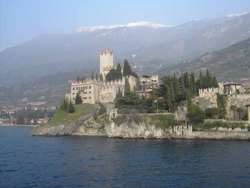 Das Wahrzeichen von Malcesine - die Scaliger-Burg