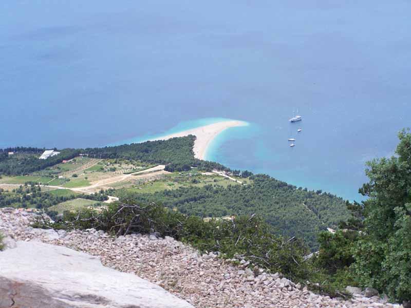 ein kroatisches Highlight: Strand von Bol (Zlatni Rat - Goldenes Horn)