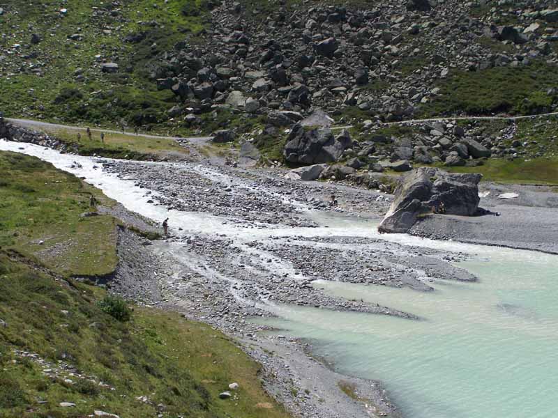 die Ill fliesst in den Silvretta-Stausee