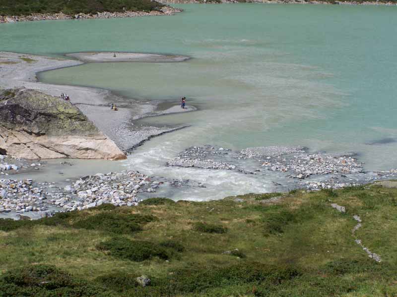 die Ill fliesst in den Silvretta-Stausee