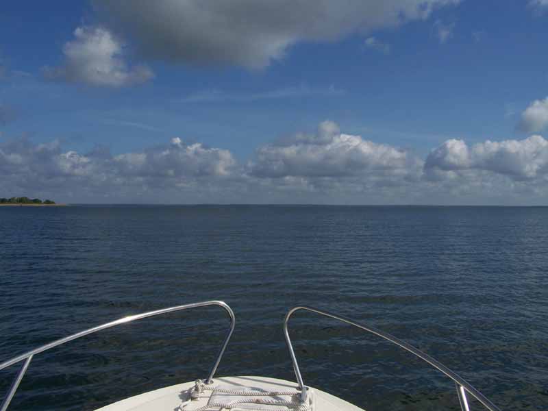hinaus auf die Müritz