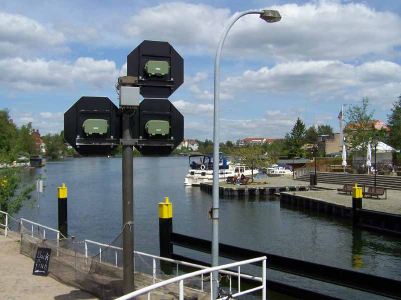 Zufahrt zur Drehbrücke in Malchow
