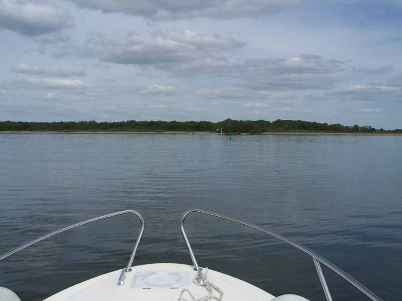 Ausfahrt aus dem Fleesensee in Richtung Müritz