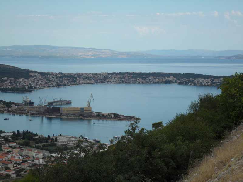 Trogir, dahinter Insel Ciovo
