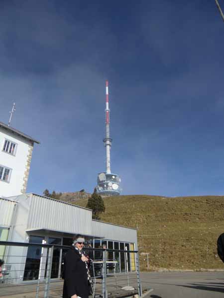 Rigi-Kulm mit dem Sendemast