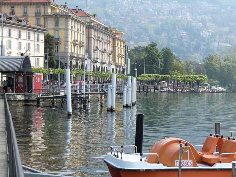 am Ufer des Luganer Sees