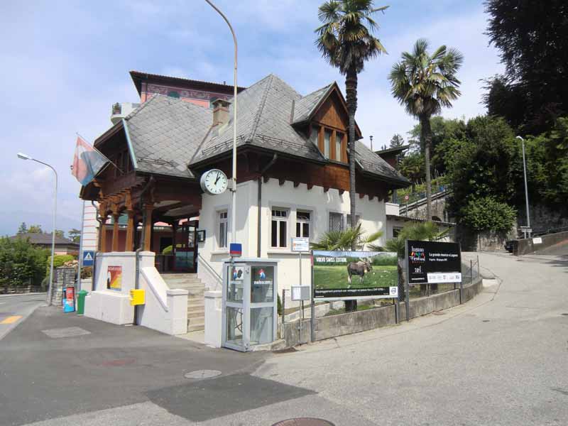 Talstation der Standseilbahn auf den Monte Bre (Lugano)