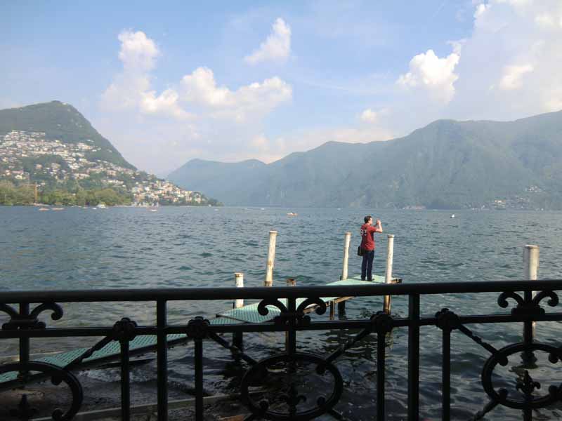 am Ufer des Luganer Sees