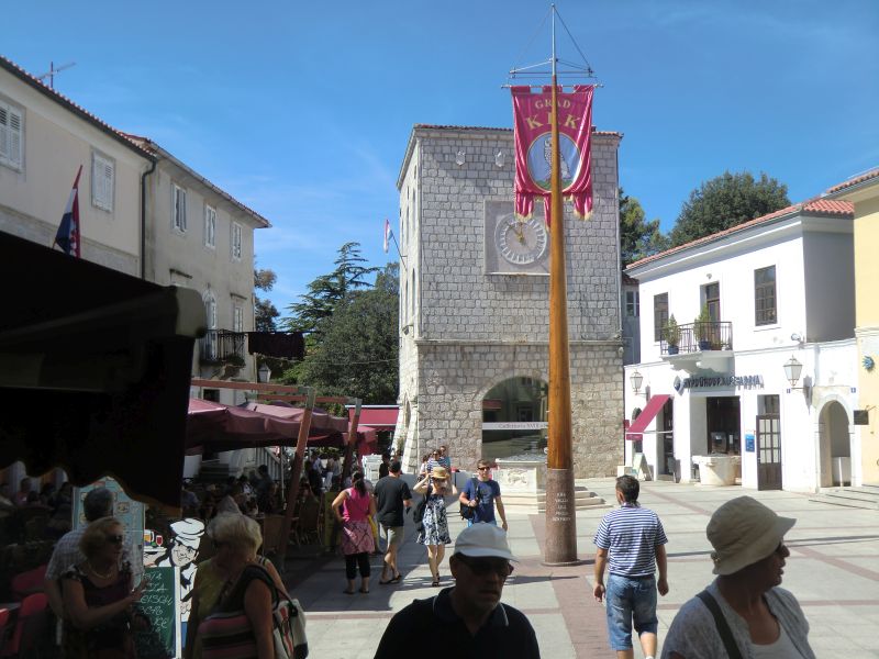 Partie in der Stadt Krk