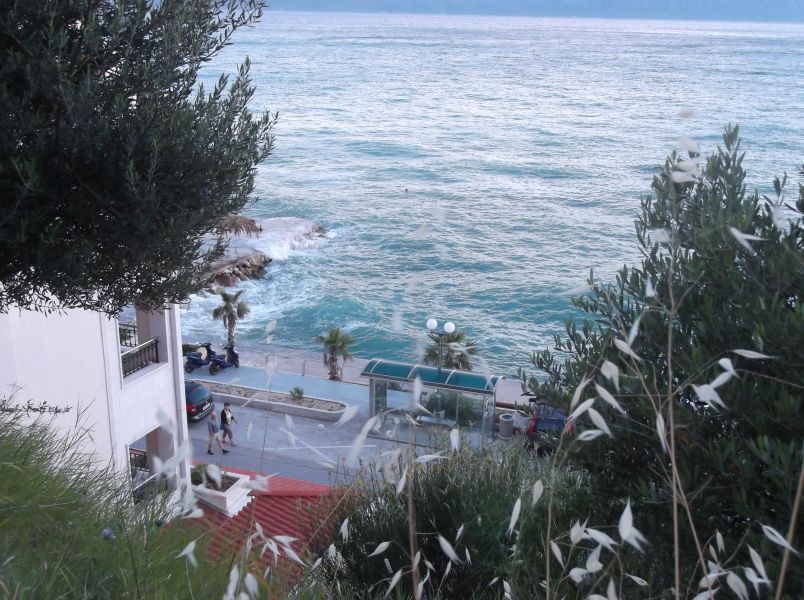 Blick hinunter von der FeWo