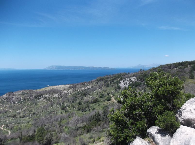 Blick auf die Insel Brac