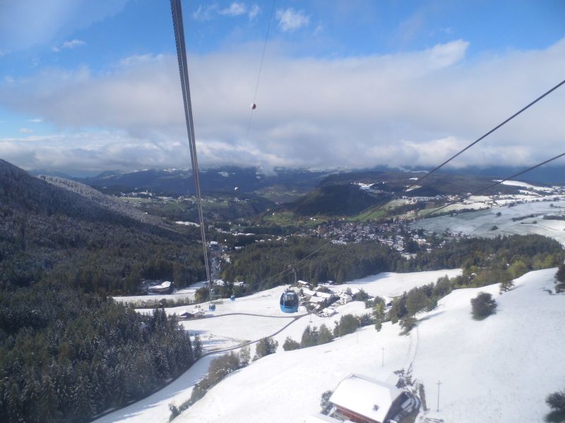 hoch zur Seiser Alm - vom Herbst in den Winter