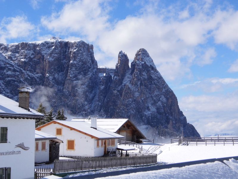 der Schlern mit Santner- und Euringerspitze