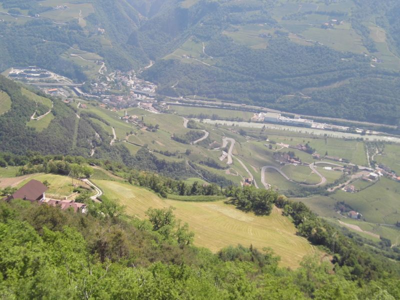 das Eisacktal oberhalb Bozen