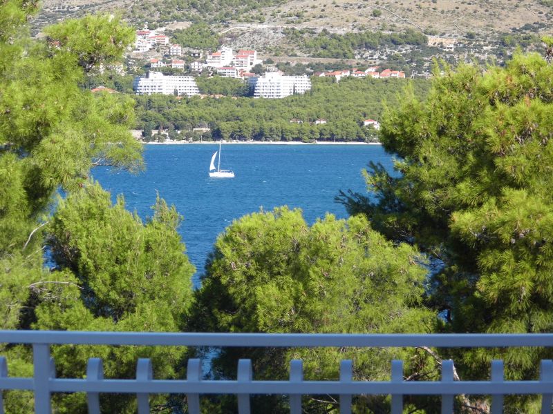 Ausblick vom Balkon über die "Trogir bay"
