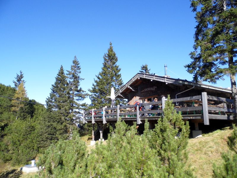 Alm Schlegelmulde, auf der Terrasse hervorragend gegessen