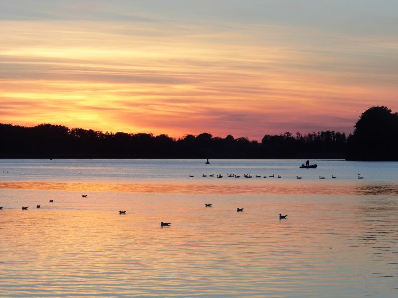 Abendstimmung über der kleinen Müritz