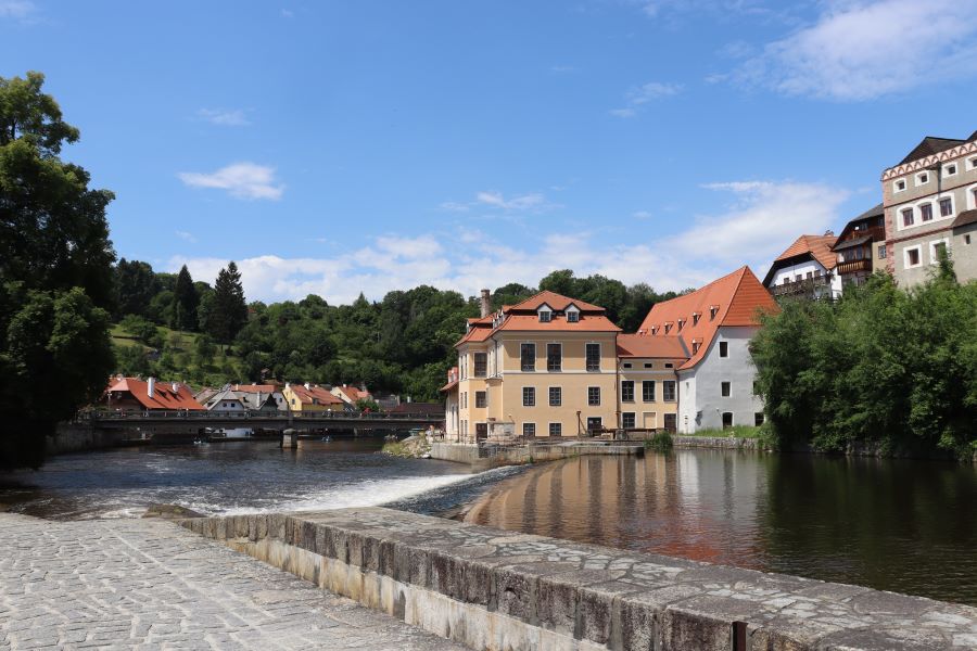 Cesky Krumlov mit der Moldau